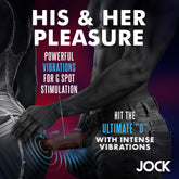 Vibrating Silicone Penis Sleeve - Dark